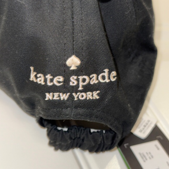 Kate Spade Black baseball hat with Spade Emblem - Picture 3 of 11